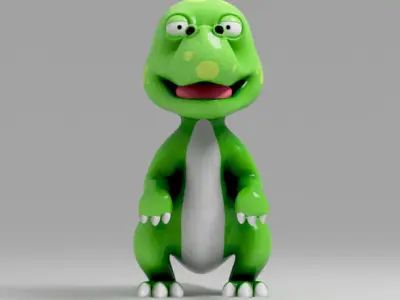 Dinosaur cartoon 1 3D model