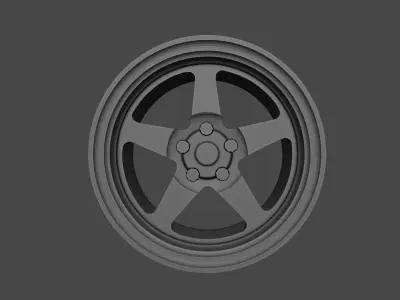 Weld Ventura Wheels 3D Model for Scale Models  3D print model