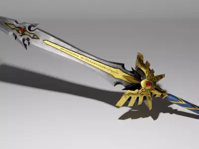 Sword of Light Low-poly 3D model