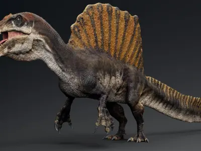 Dinosaur Spinosaurus 2020 Unreal Engine and Unity Projects Low-poly 3D model