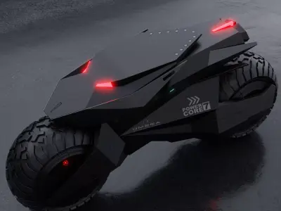 Motorcycle Robot 3D model