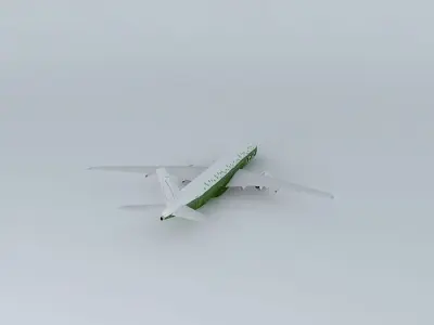 LEAF Airbus A350XWB Free 3D model