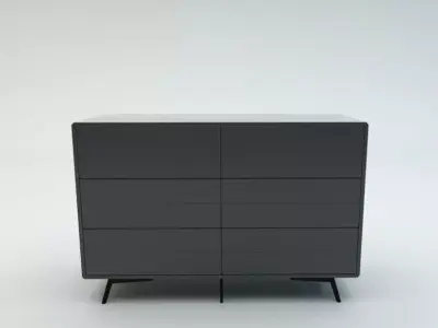 Fermo Double Dresser Free low-poly 3D model purchase