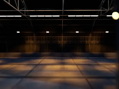 Military Hangar 3D model