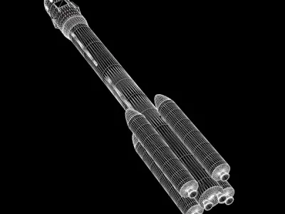 CZ 2F Launch Vehicle 3D model