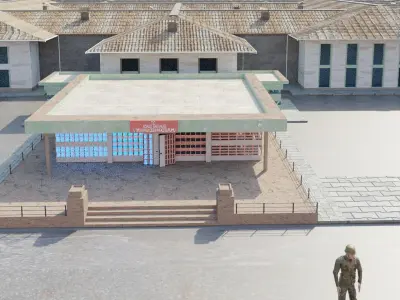 Silivri Prison Dungeon Realistic Low-poly 3D model