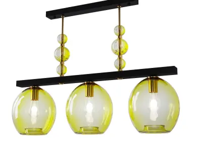 Chandelier Geometric Colorglass SKU 12101 Free 3D model