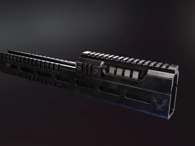 Rotor43 AK12 handguard Low-poly 3D model