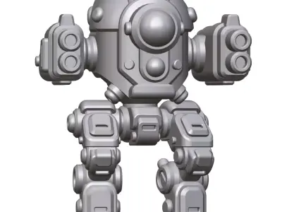 15mm Sci-Fi Mech 3 STL Pack Tabletop Wargaming Miniatures  3D print model