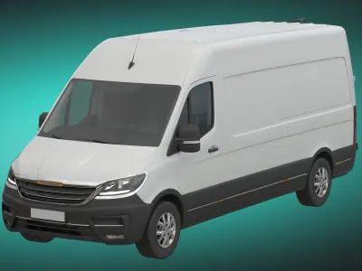 Generic Commercial Cargo Van 3D model