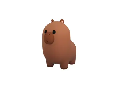 Capybara Character 3D model