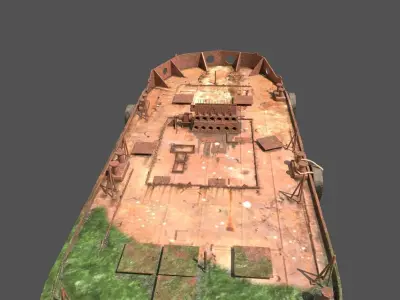 Old Ship Wreck 3D model