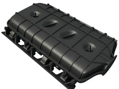Black Car Engine Cover 3D model