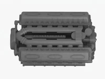 Lego Engine 3D model