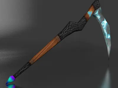 scythe Lightning braid Free low-poly 3D model