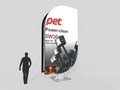 Billboard M9 Low-poly 3D model