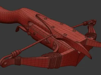 Witcher Crossbow Low-poly 3D model