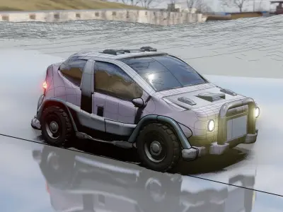 WRC Rally Car Design 3D model