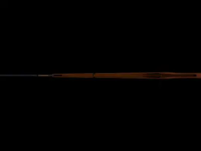 Japanese type38 rifle Low-poly 3D model