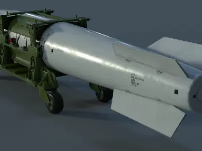 B43 nuclear bomb 3D model
