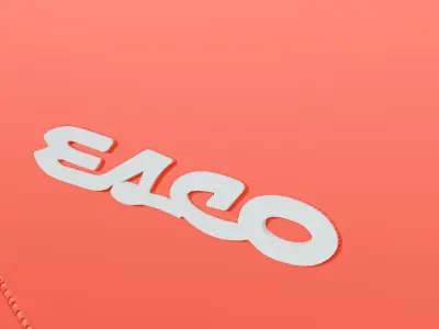 ESCO Flat Bottom Bucket HeavyDuty Construction for Excavators Low-poly 3D model