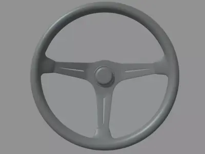 Steering Wheel Car 011 Low-poly 3D model