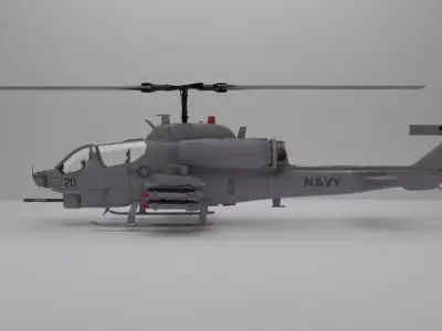 Helicopter ah1w 3D model