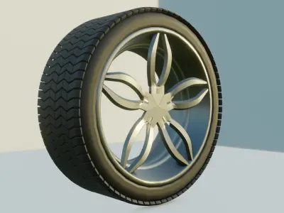 Car Tyre 3D 3D model
