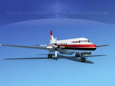 Convair CV-580 Conair Firefighter 3D model