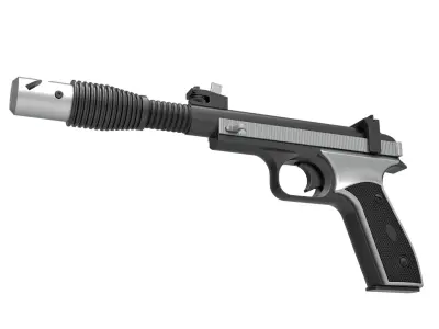 Blaster pistol Defender 5 from Star Wars The Rise of Skywalker 3D model