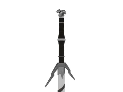 The witcher silver sword 3D model