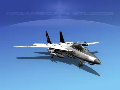 Grumman F-14D Tomcat T14a VF14 3D model