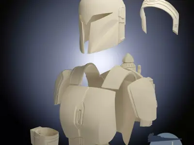 Bo Katan Kryze Full Armour 3D Print iles 3D print model