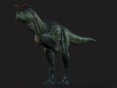 Carnotaurus dinosaur Low-poly with textures Low-poly 3D model