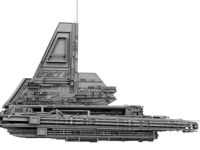Legacy VI Shuttle Design 3D model