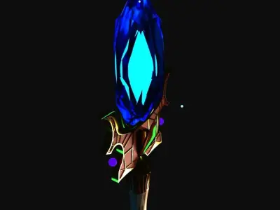 Aghanim scepter  Low-poly 3D model