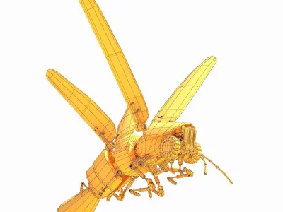 Lightning Bug PBR RIG ANIM Low-poly 3D model