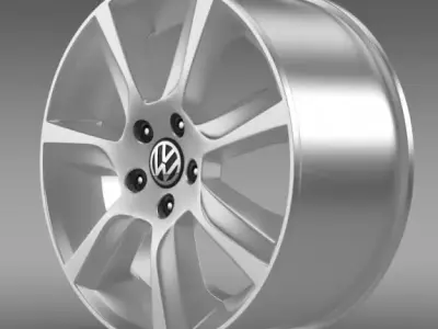 VW Polo Sedan rim 3D model