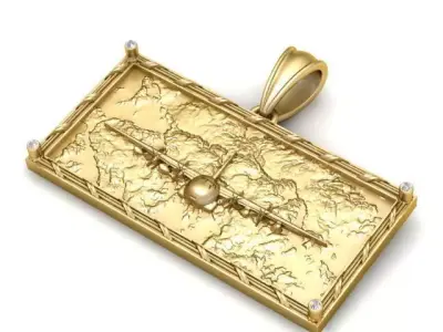 C 130 Hercules Aircraft Pendant 3D Printable Model 3D print model