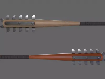 PBR Baseball Bat Weapon V4 Low-poly 3D model