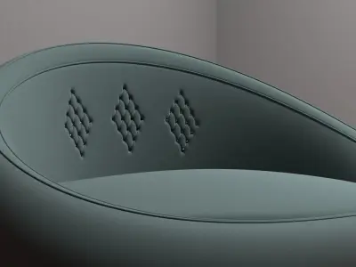 Rounded Ferniture Free 3D model
