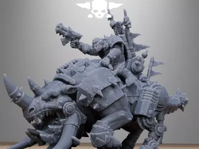 Orkaz Brast-Rider Warlord 3D print model