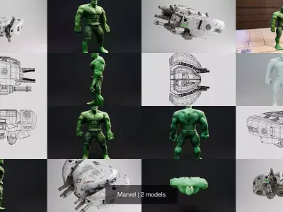 Marvel 3D Model Collection