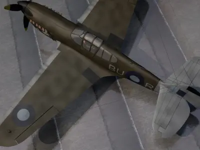 Curtiss Kittyhawk - RAAF 3D model