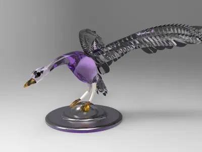 Goose bird 3D model