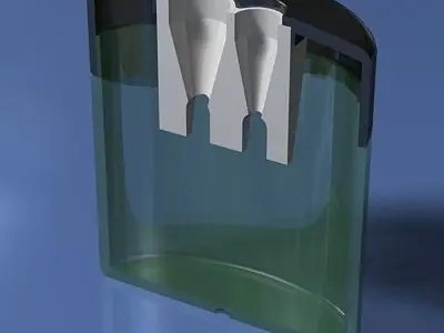 Clear Plastic Pencil Sharpener Free 3D model