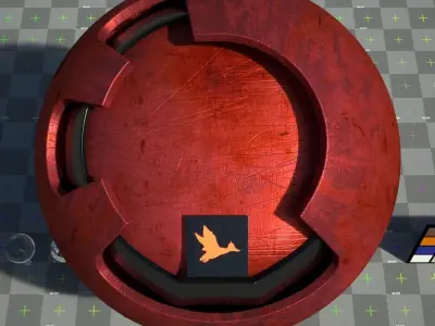 Layered modular metal texture - scratch - VRay Material Texture