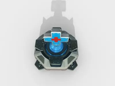 Medical kit Low-poly 3D model