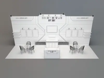 exhibition stand free download Free 3D model