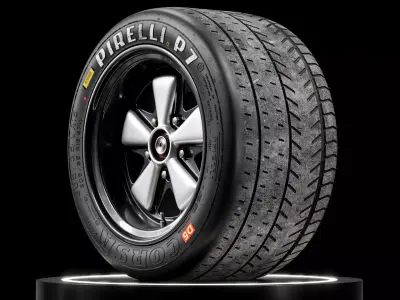 Pirelli P7 Corsa classic 305 35 R15 3D model